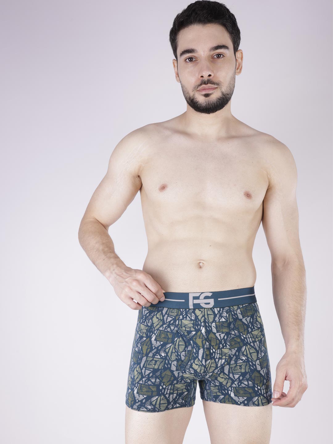 fg-3025 printed trunk for mens #color_gable-green