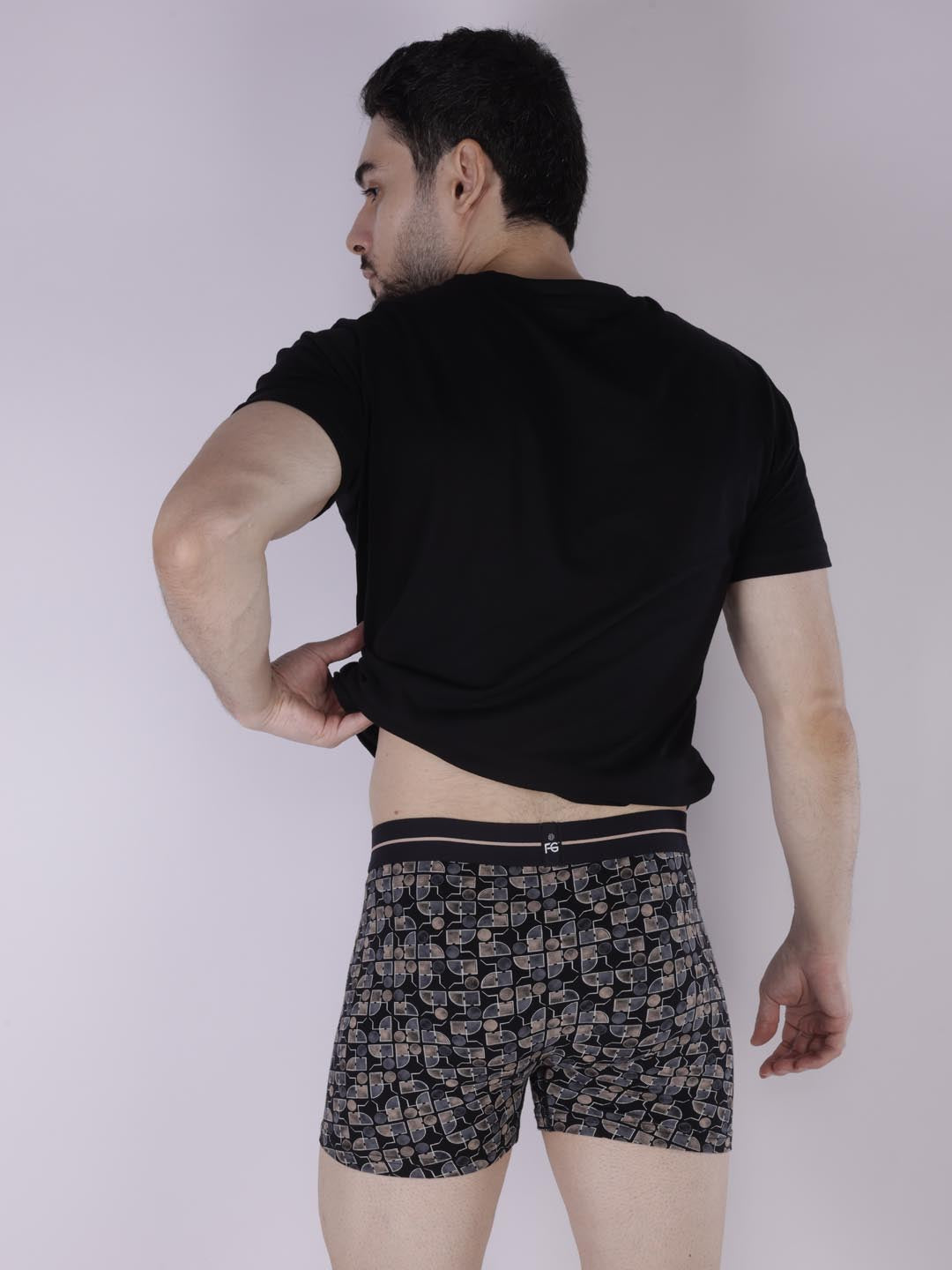 fg-3025 printed trunk for mens #color_bistre