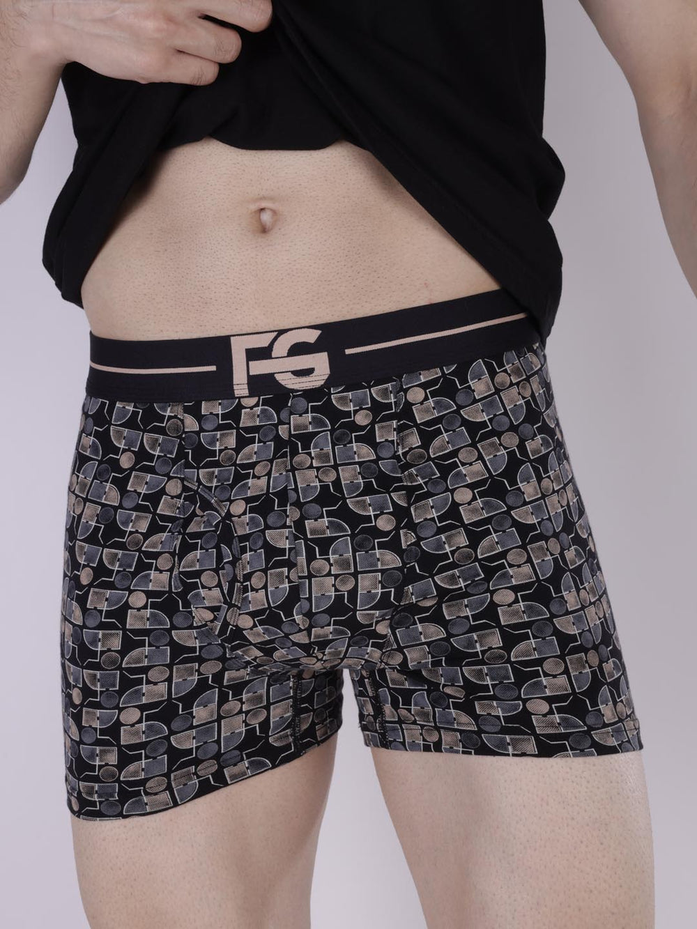 fg-3025 printed trunk for mens #color_bistre