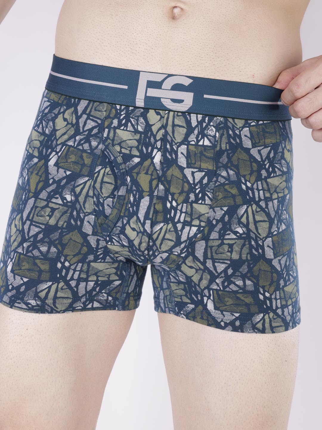 fg-3025 printed trunk for mens #color_gable-green