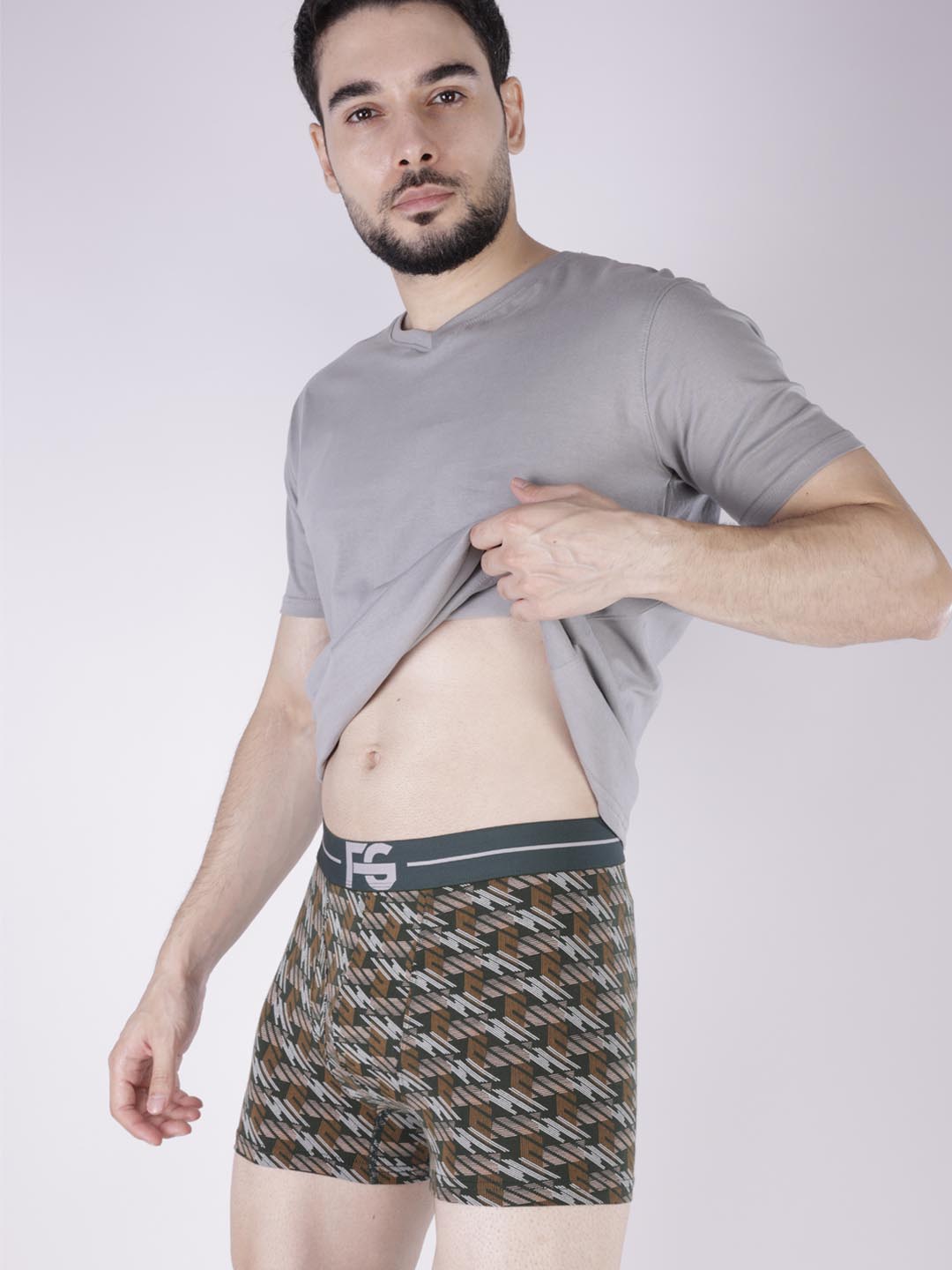 fg-3025 printed trunk for mens #color_teal-green