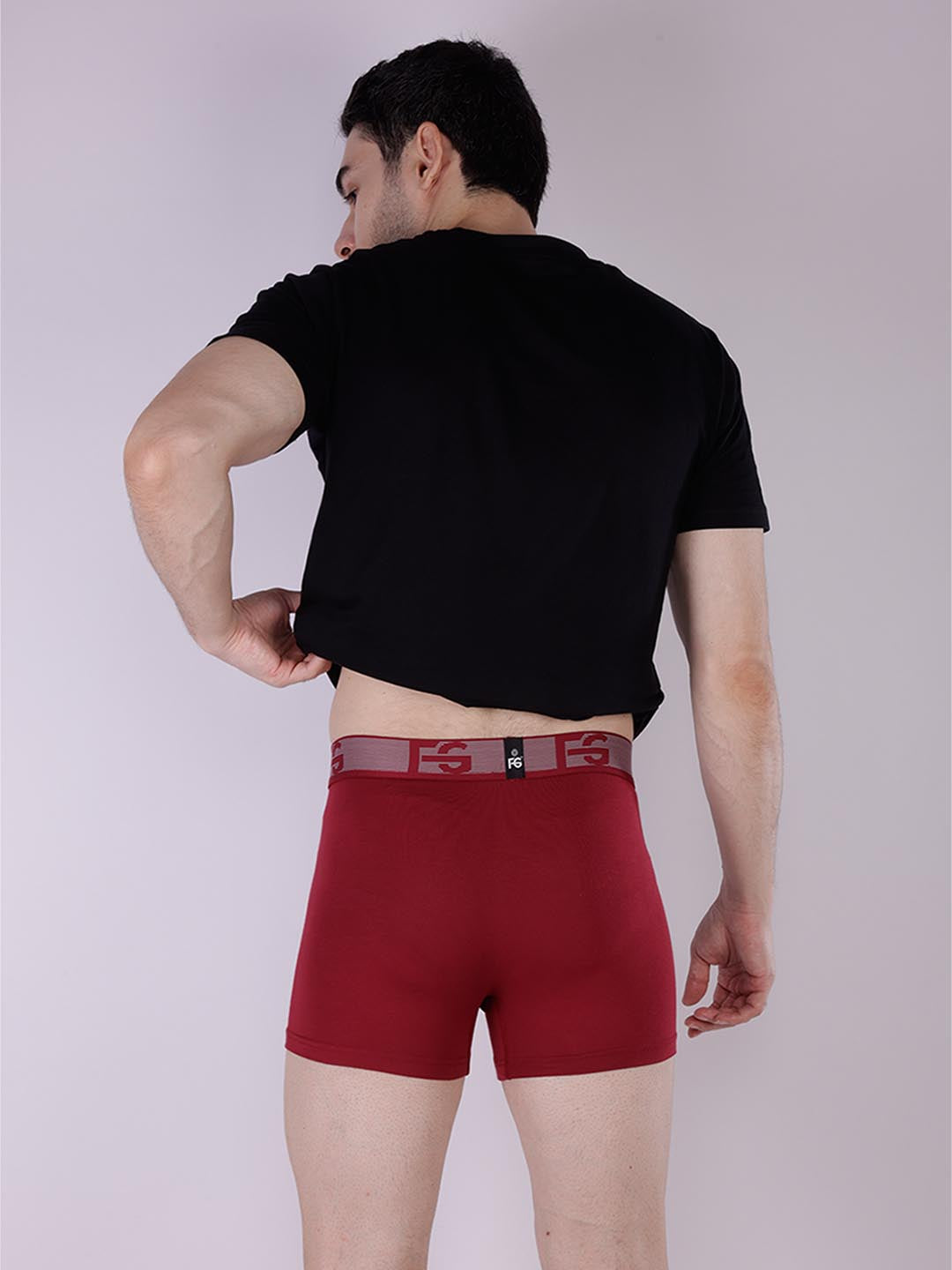 fg 3035 plain mens trunk #color_merlot