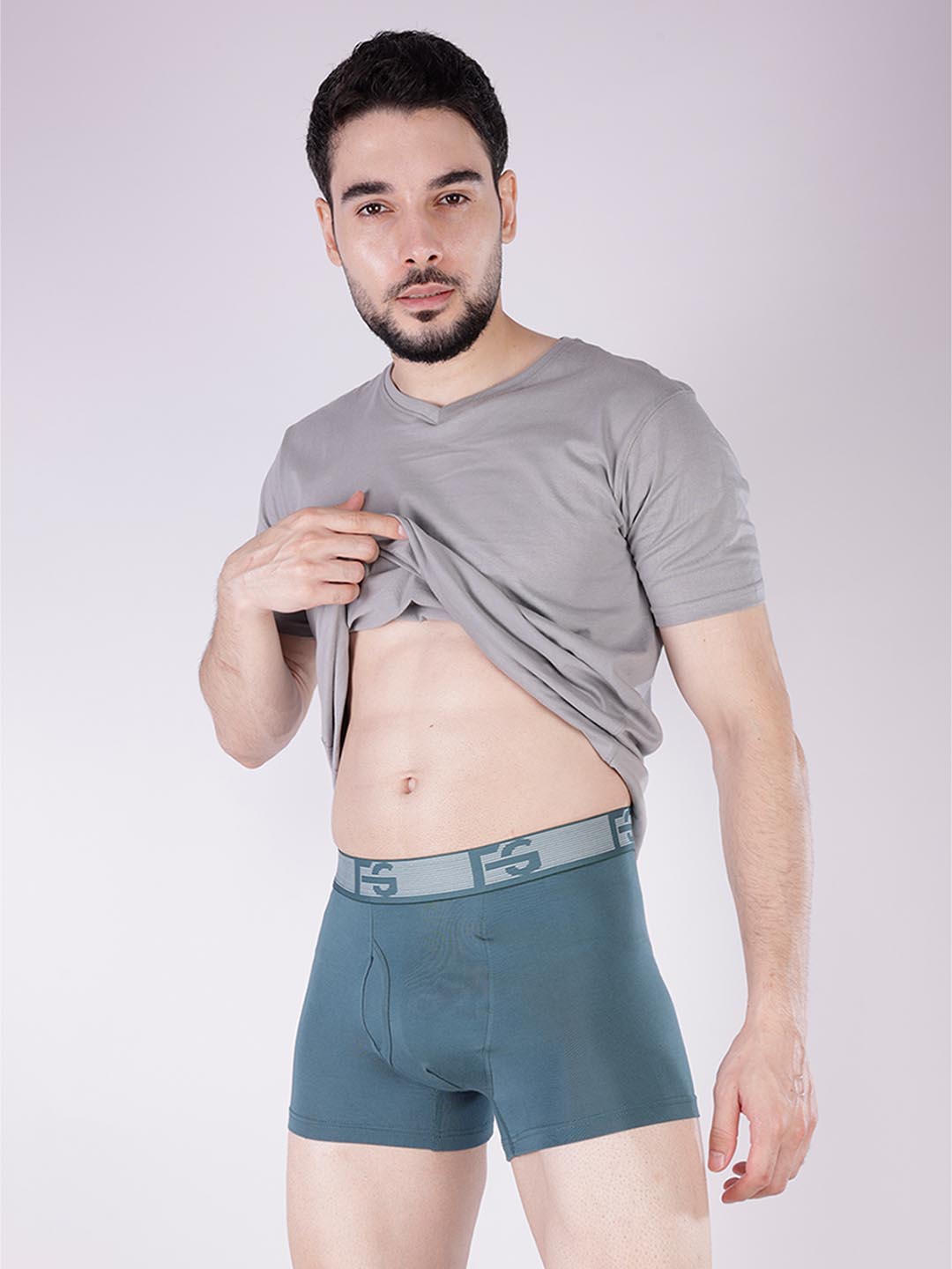 fg 3035 plain mens trunk #color_teal-green