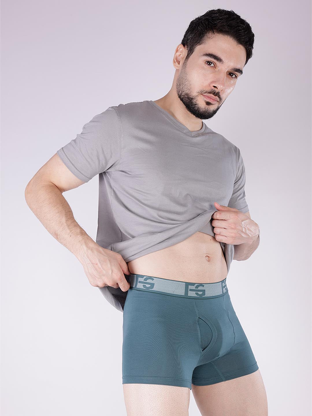 fg 3035 plain mens trunk #color_teal-green