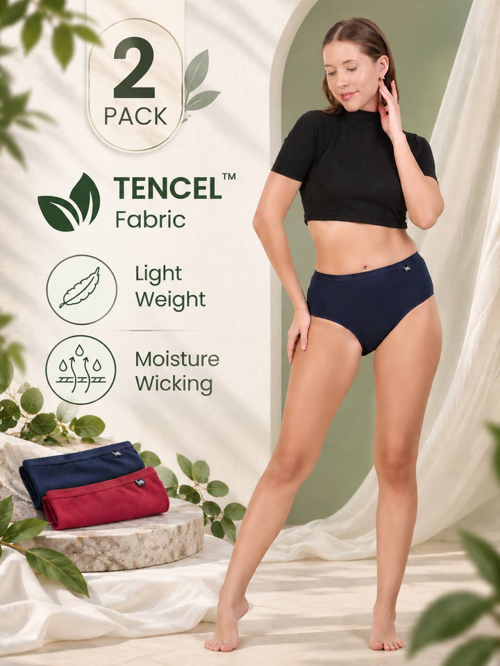 Women Micro Modal Plain Panties FG-4010 (Pack Of 2)