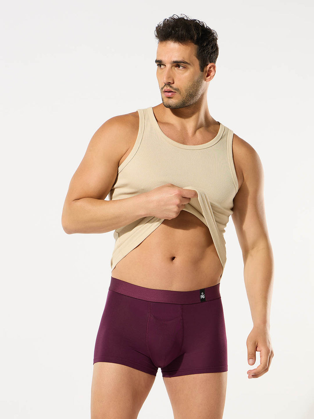 fg mens plain trunk #color_grape