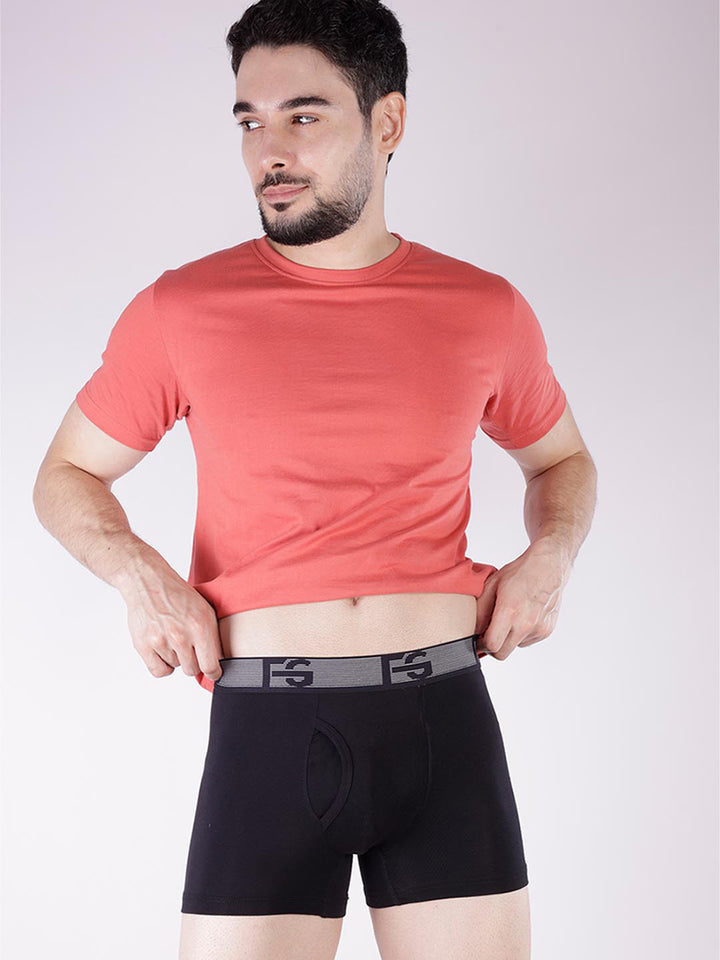 fg 3035 plain mens trunk #color_black