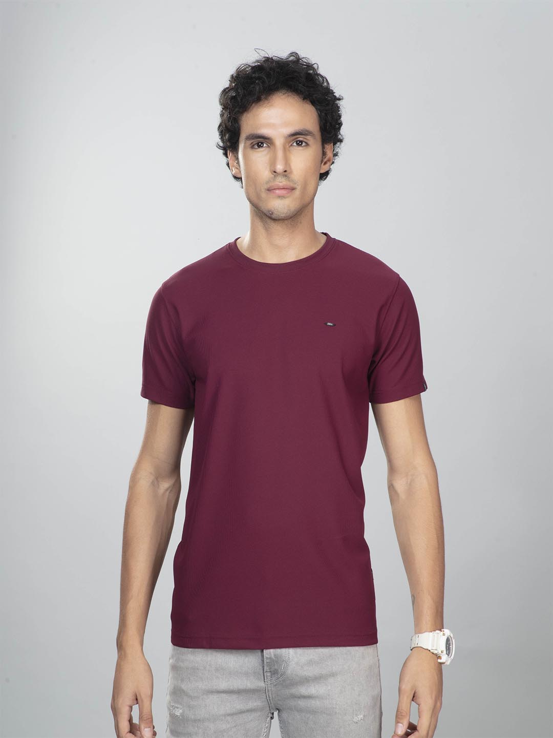 fs-0495 classic t-shirt for men #color_wine-berry