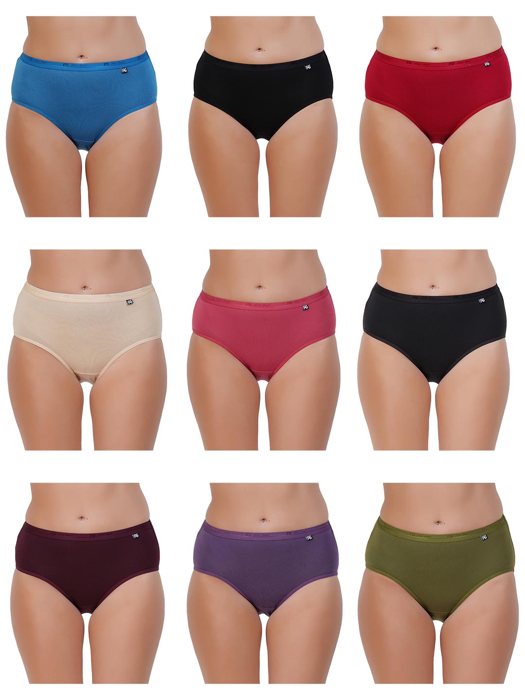 Women Micro Modal Plain Panties (Pack Of 2)