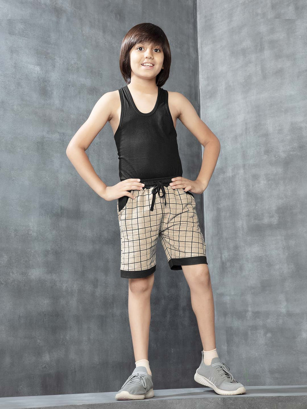 fitzone-105 shorts for boys color_black