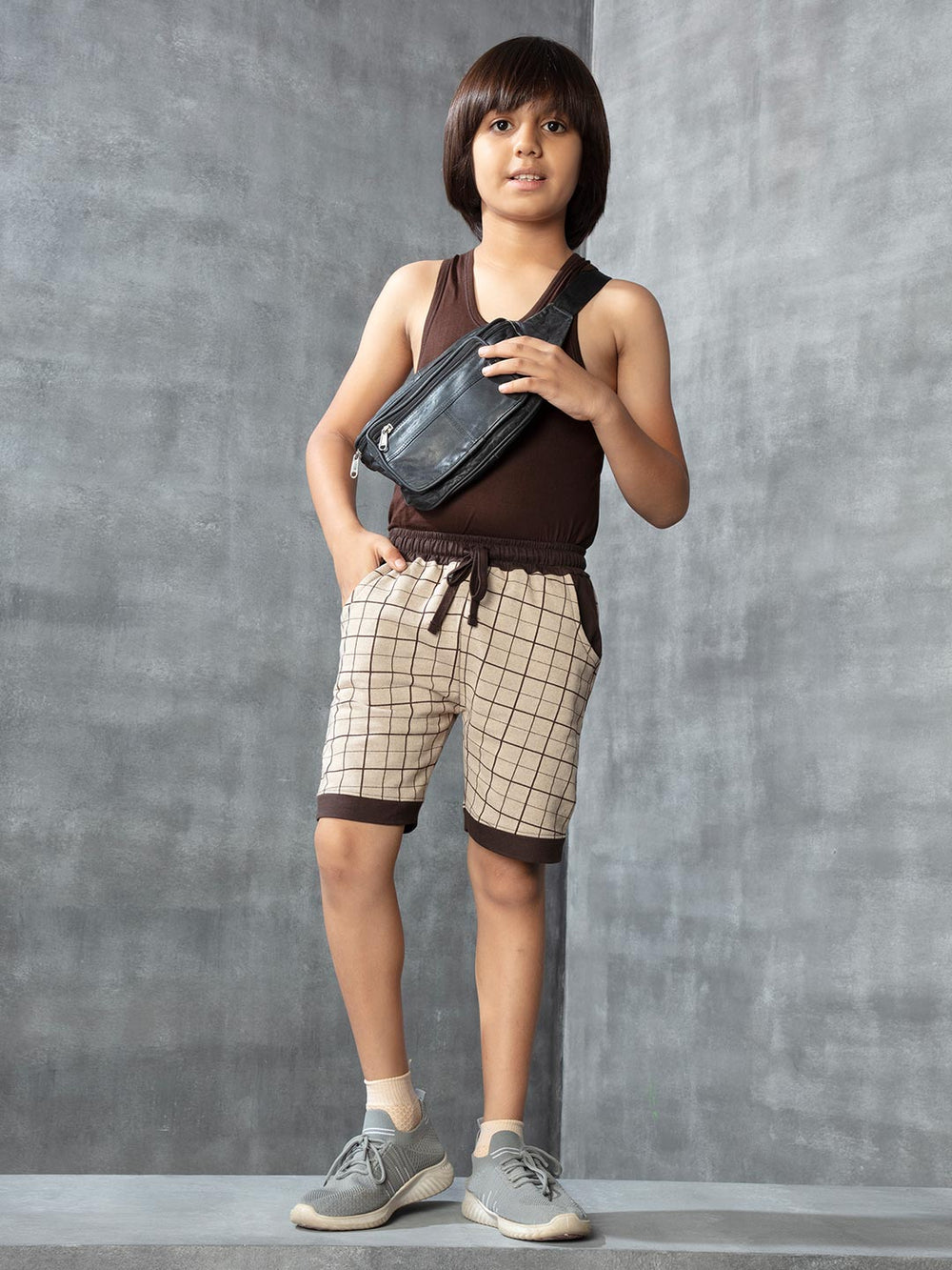fitzone-105 shorts for boys color_irish-coffee