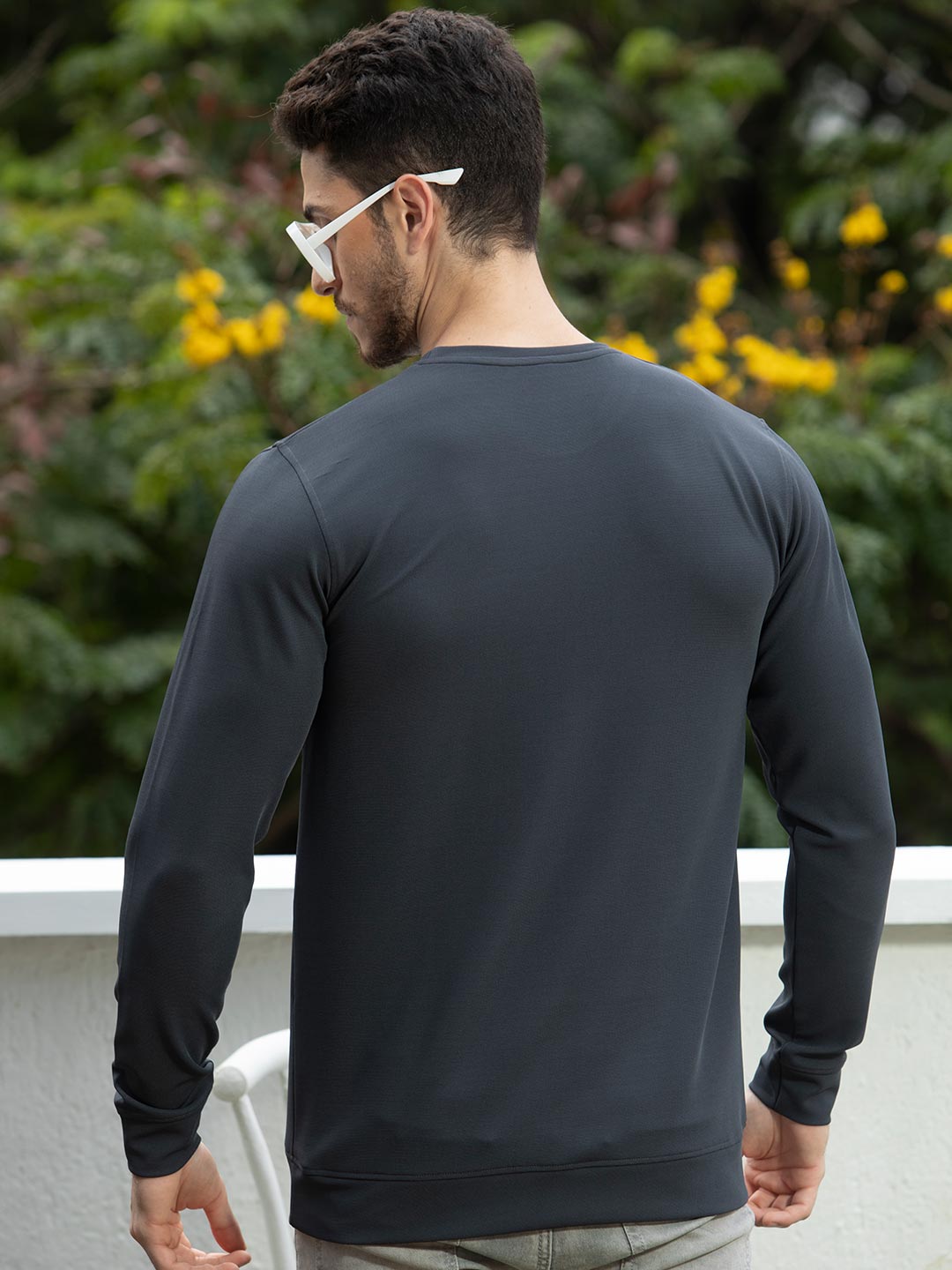 fs-0640 round neck full sleeve t-shirt for mens #color_charcoal-grey