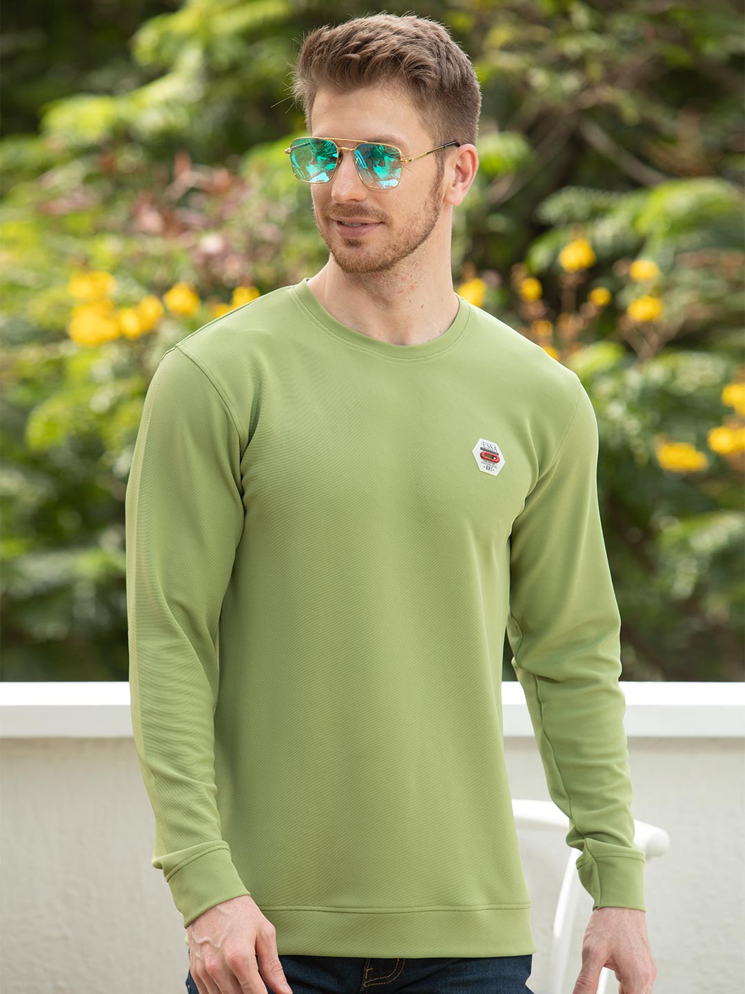 fs-0640 round neck full sleeve t-shirt for mens #color_pale-olive