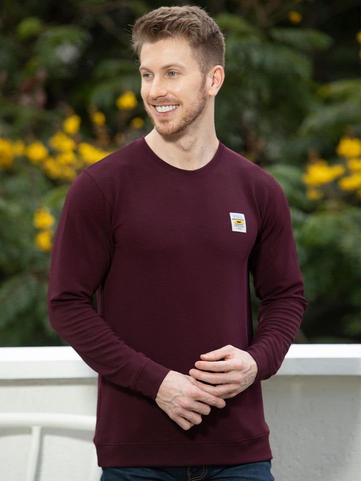 fs-0640 round neck full sleeve t-shirt for mens #color_wine-berry