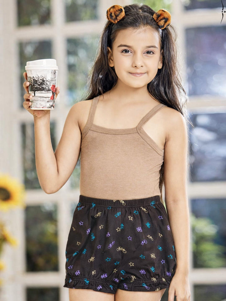 bloomer girls printed drawer #color_bistre