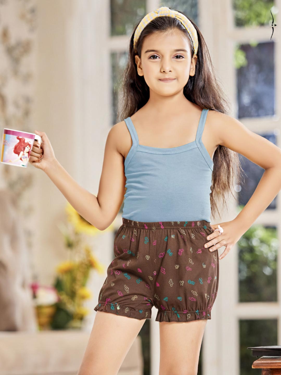 bloomer girls printed drawer #color_irish-coffee