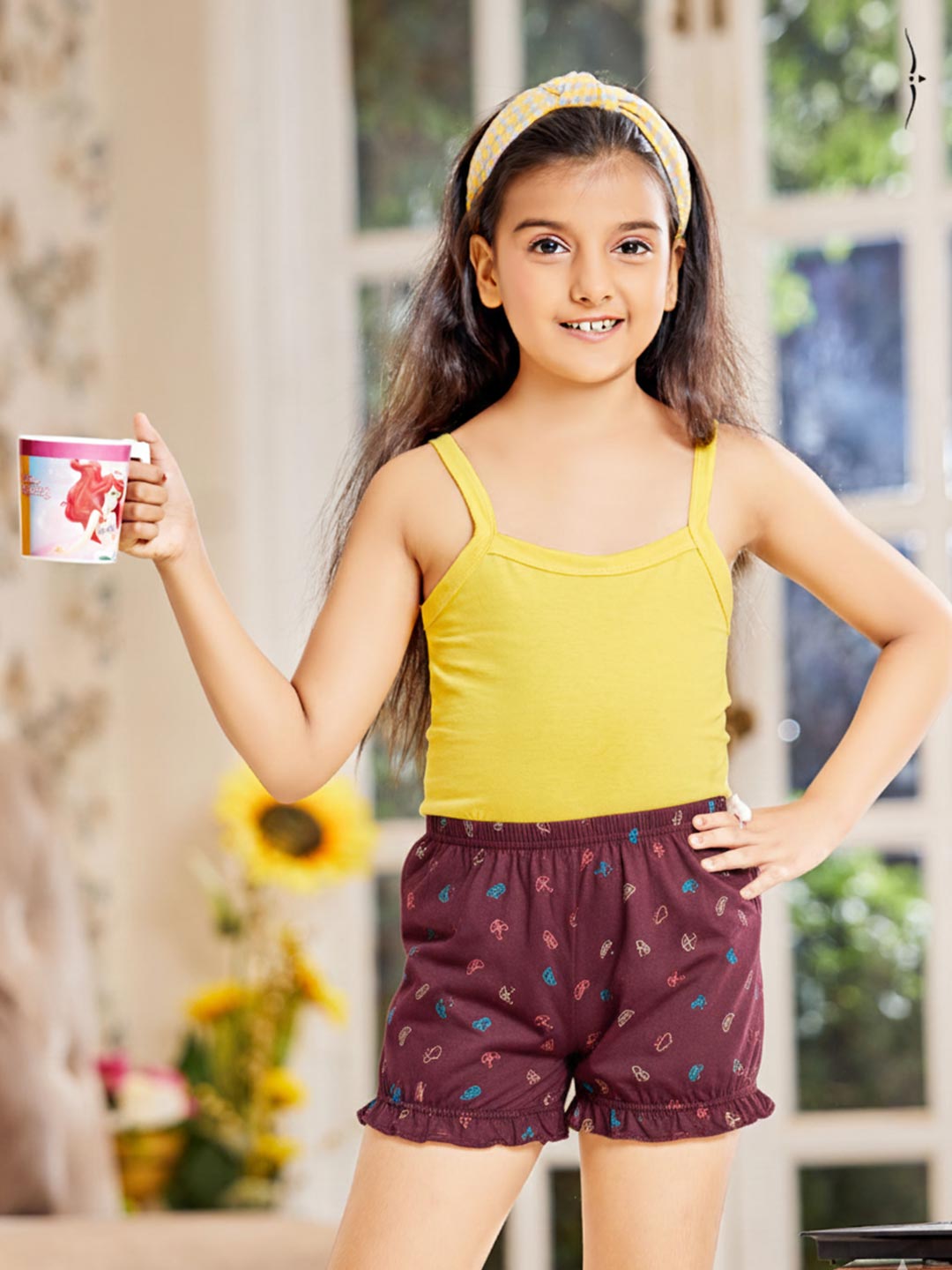 bloomer girls printed drawer #color_wine-berry