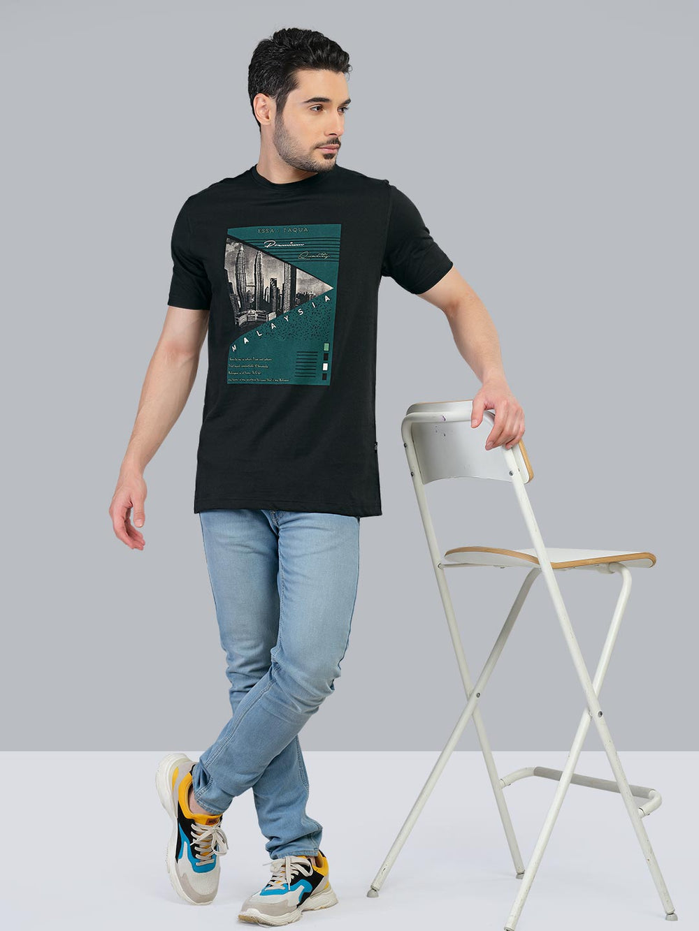 graphix printed t-shirt for men #color_gable-green