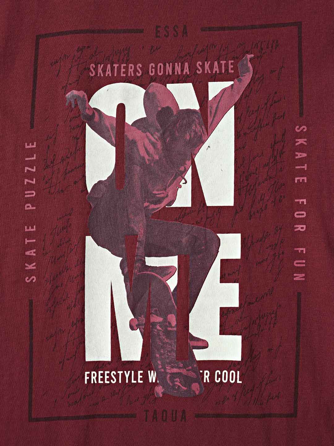 graphix printed t-shirt for men #color_merlot