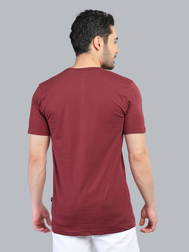 graphix printed t-shirt for men #color_merlot