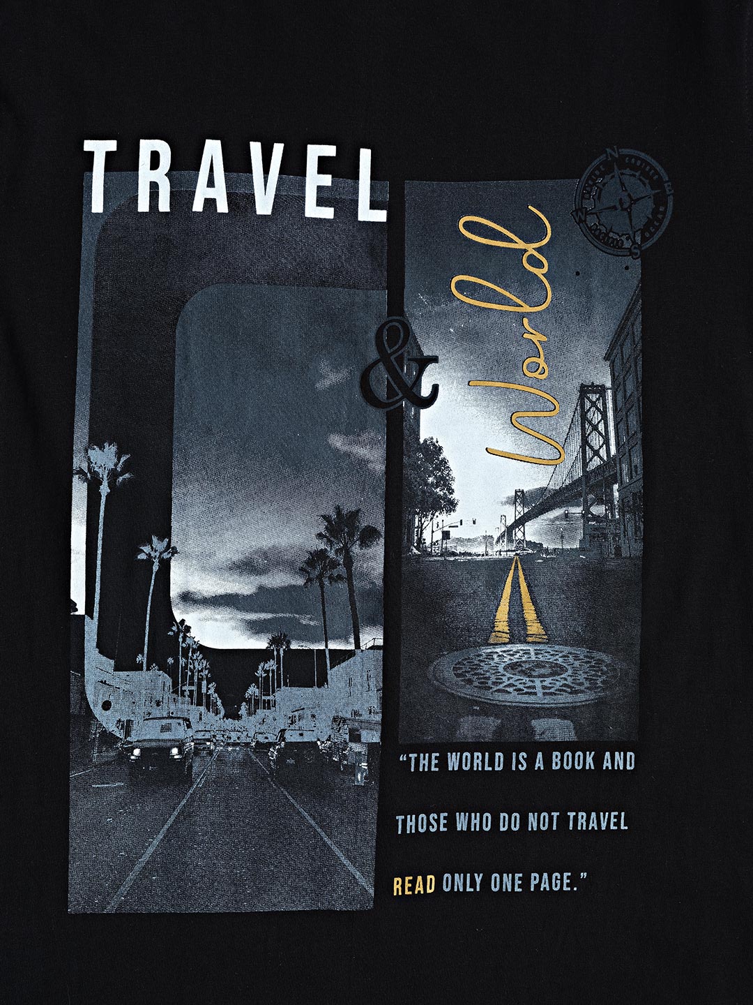 graphix printed t-shirt for men #color_black