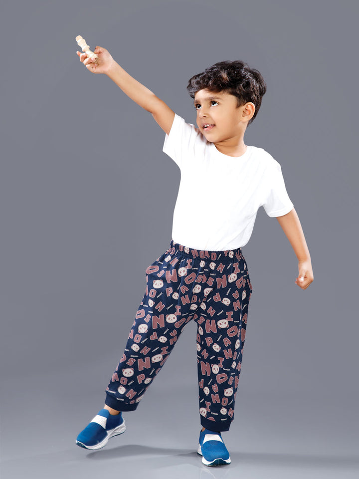 koko printed full pant for boys color mirage
