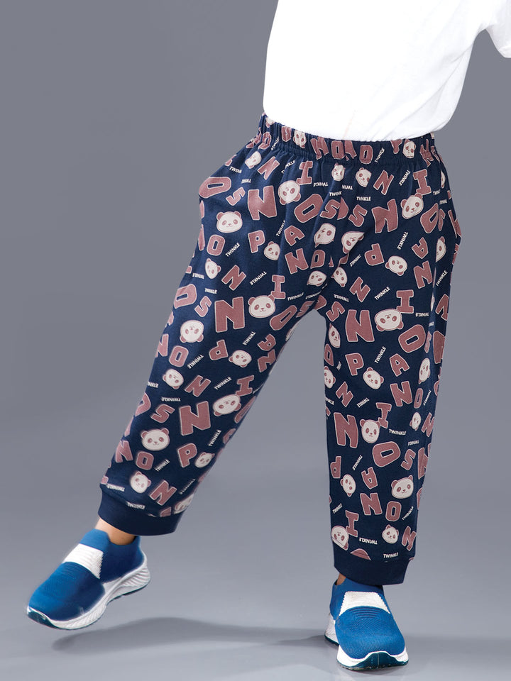 koko printed full pant for boys color mirage