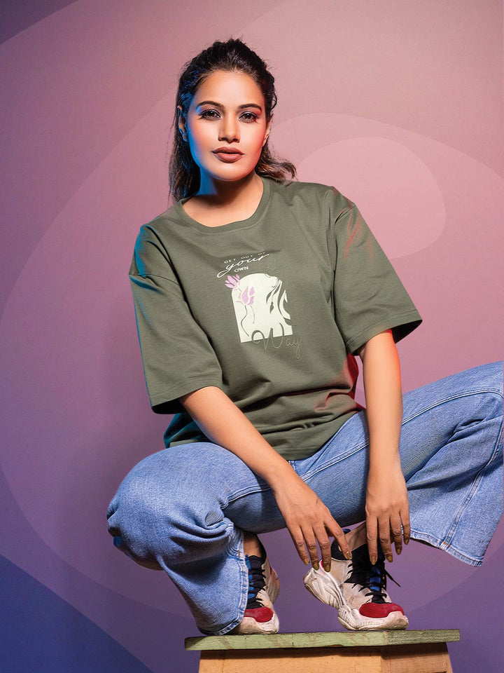 Women Down Shoulder Tees