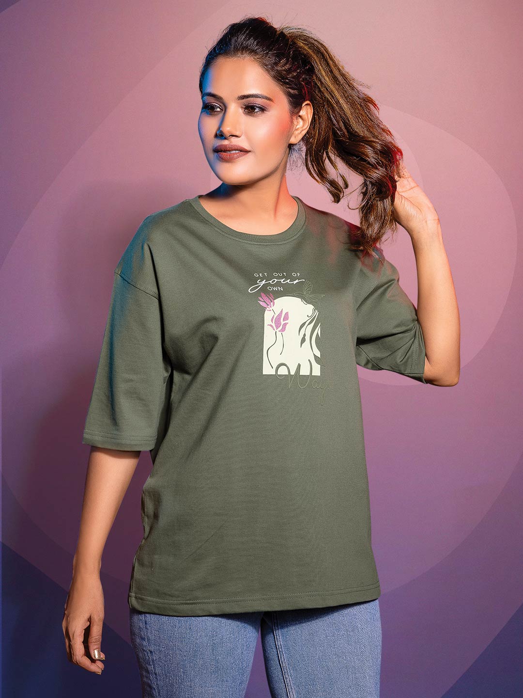 Women Down Shoulder Tees