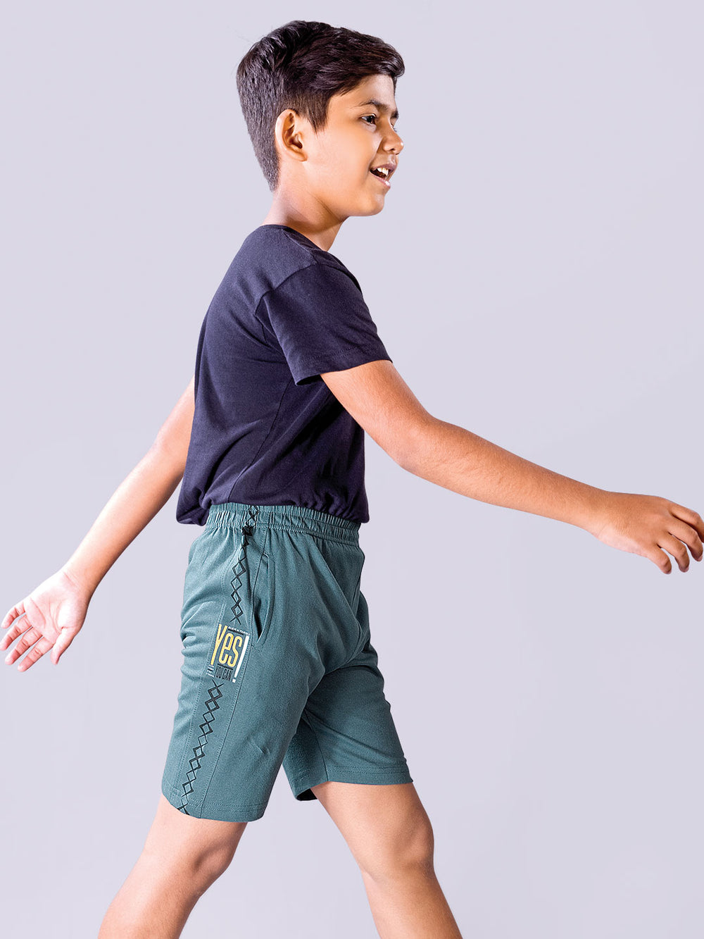 loco plus printed shorts for boys color sherpa blue