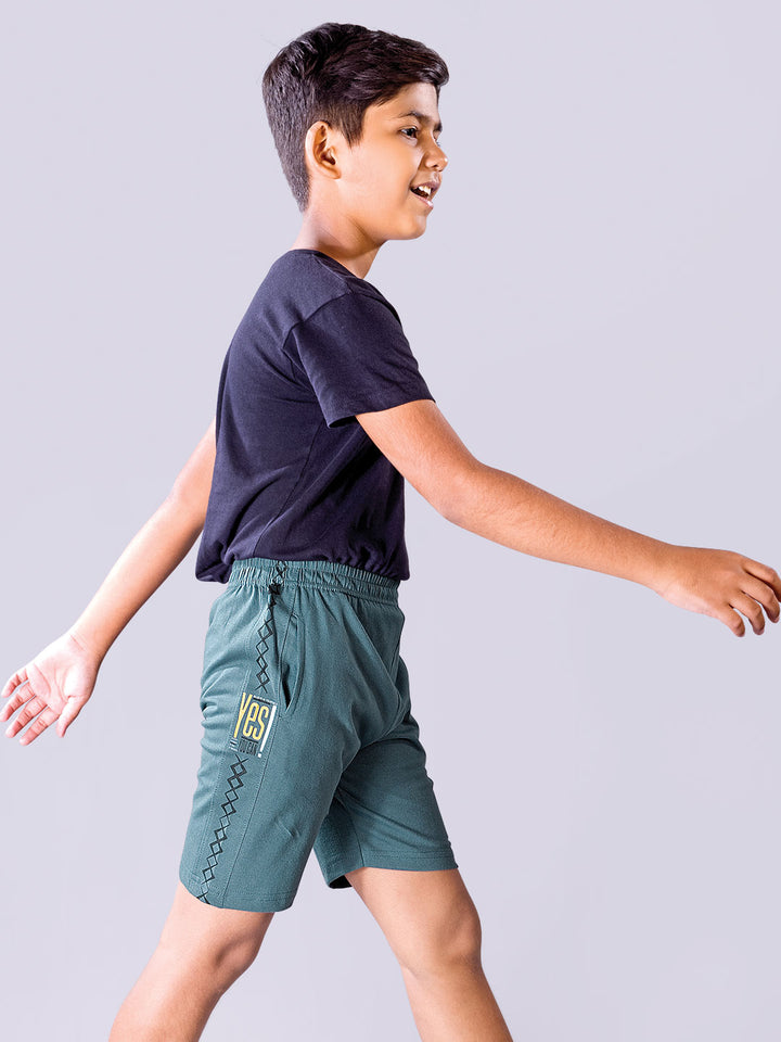 loco plus printed shorts for boys color sherpa blue