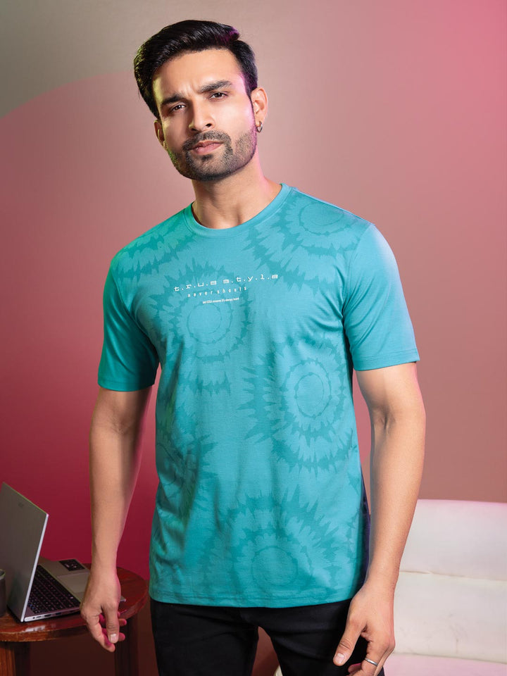 Tencel Lycra Printed T-Shirt