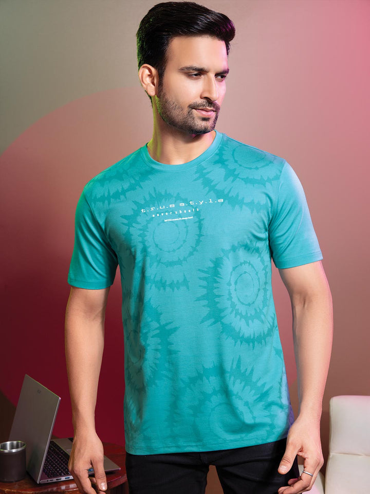 Tencel Lycra Printed T-Shirt