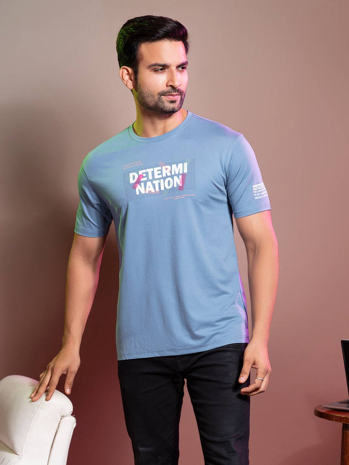 Tencel Lycra Printed T-Shirt