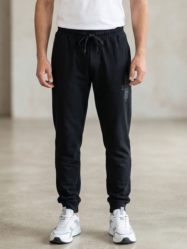 Tencel full length pant for men color black