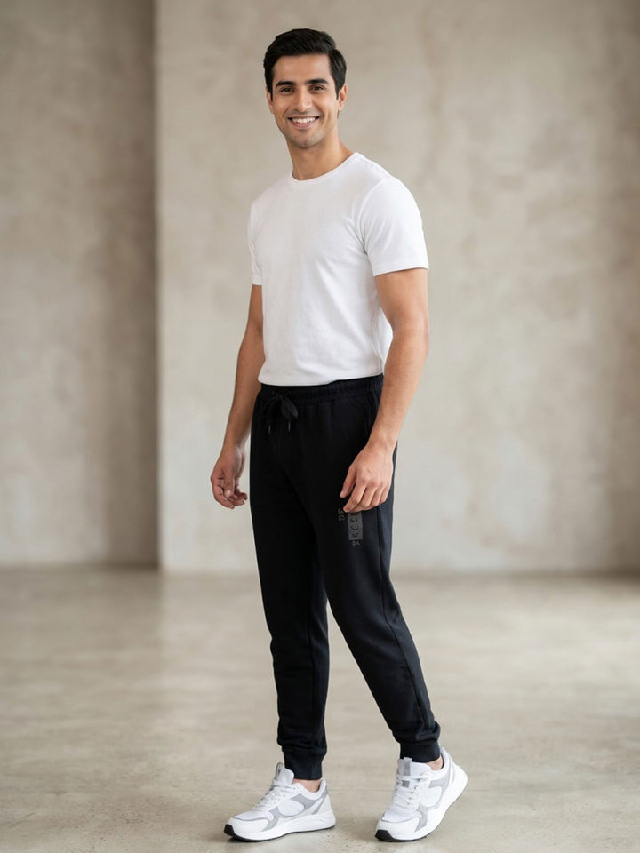 Tencel full length pant for men color black