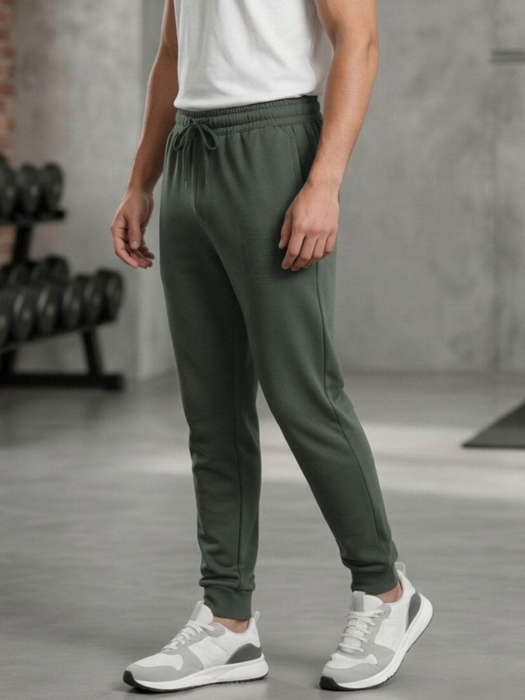 Tencel full length pant for men color cactus