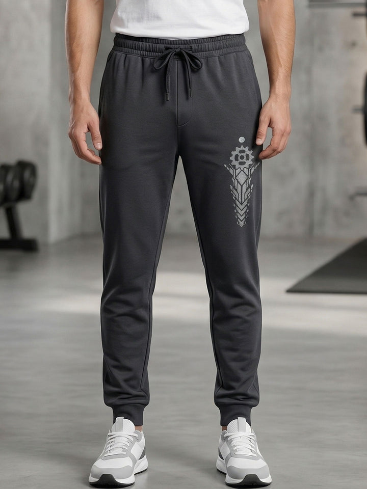 Tencel full length pant for men color charcoal grey