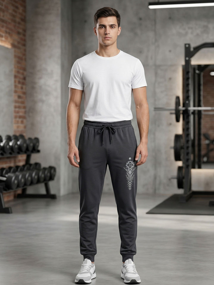 Tencel full length pant for men color charcoal grey