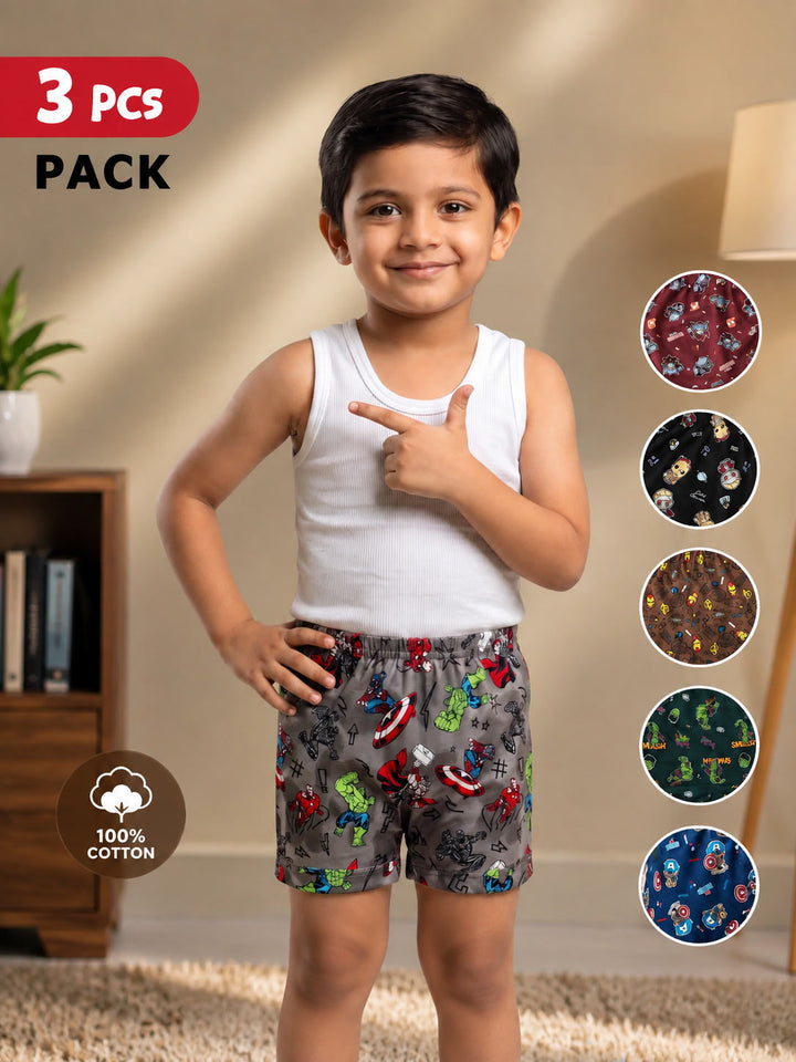 Marvel Printed Drawer (Pack of 3)