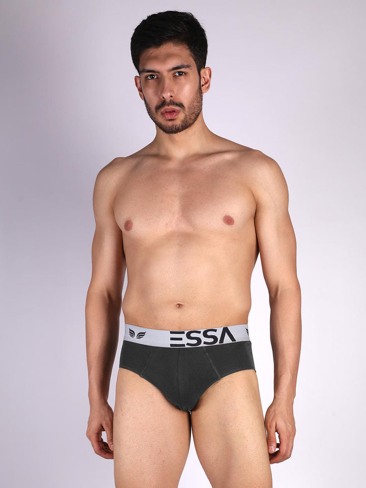 mr fit 4105 plain brief #color_charcoal-grey