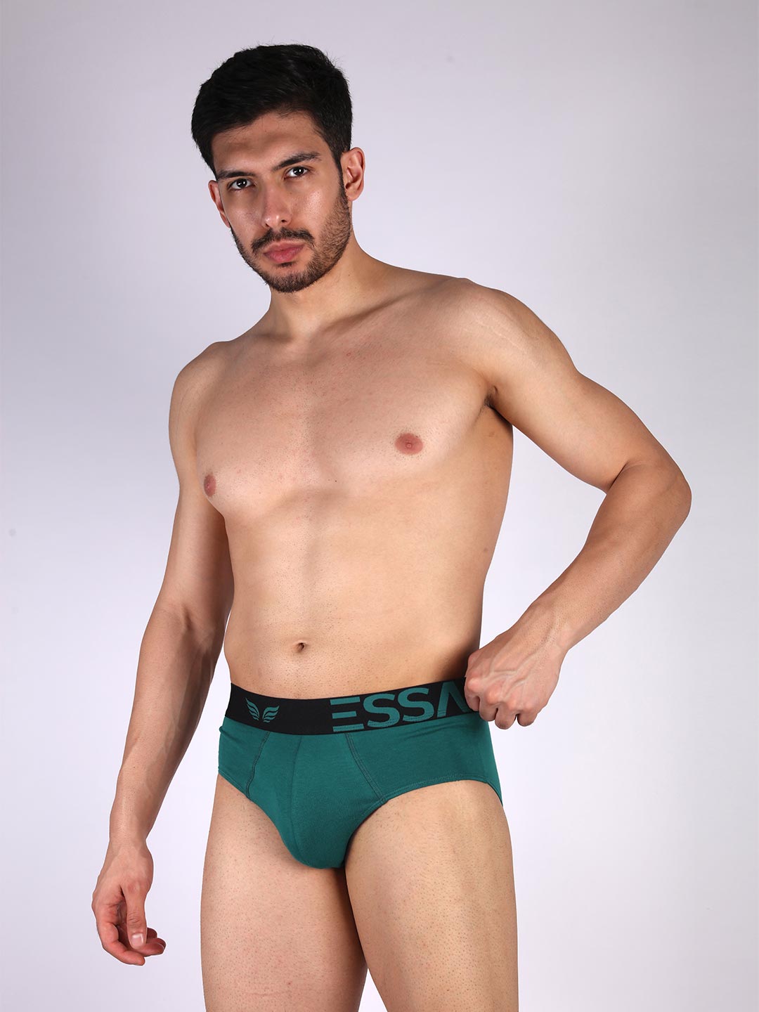 mr fit 4105 plain brief #color_spanish-green