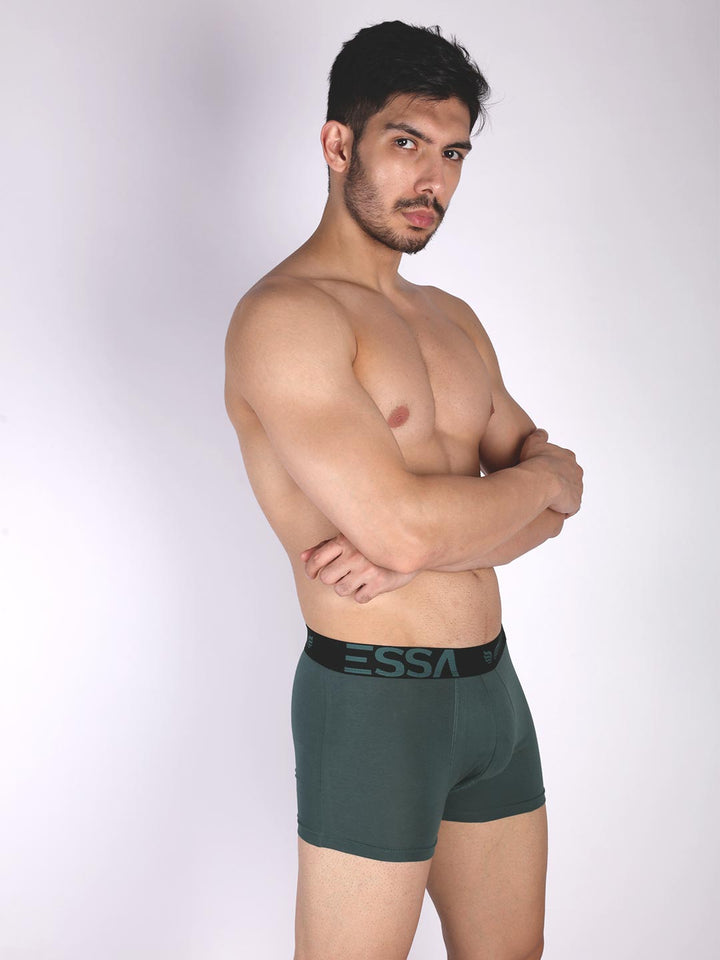 mr fit plain trunk outer elastic for men #color_deep-teal