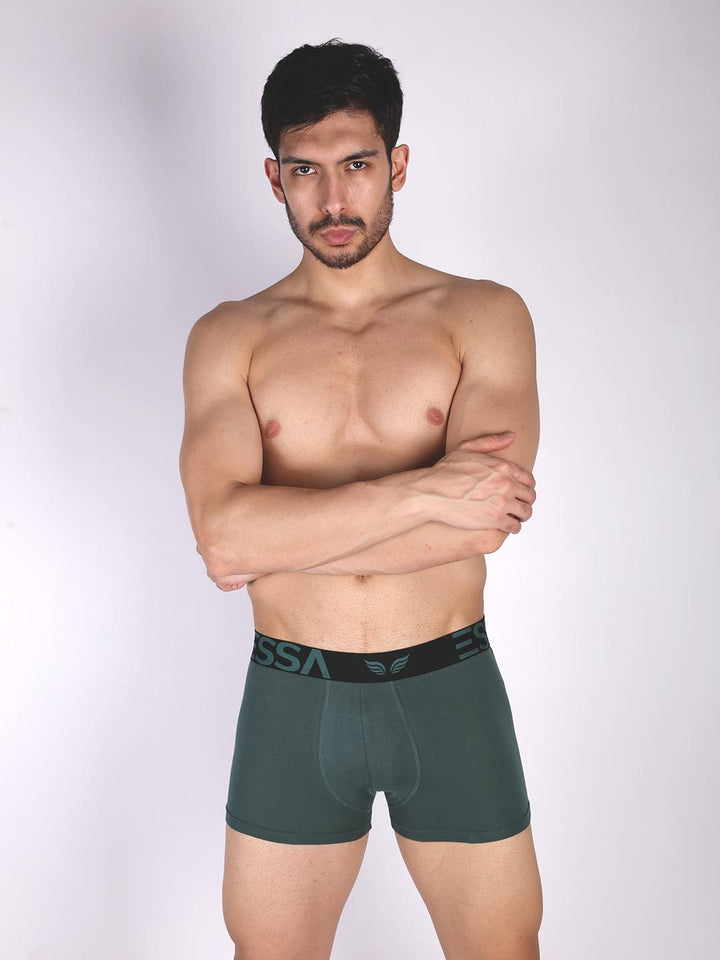 mr fit plain trunk outer elastic for men #color_deep-teal