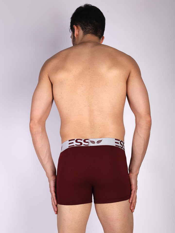 mr fit plain trunk outer elastic for men #color_maroon