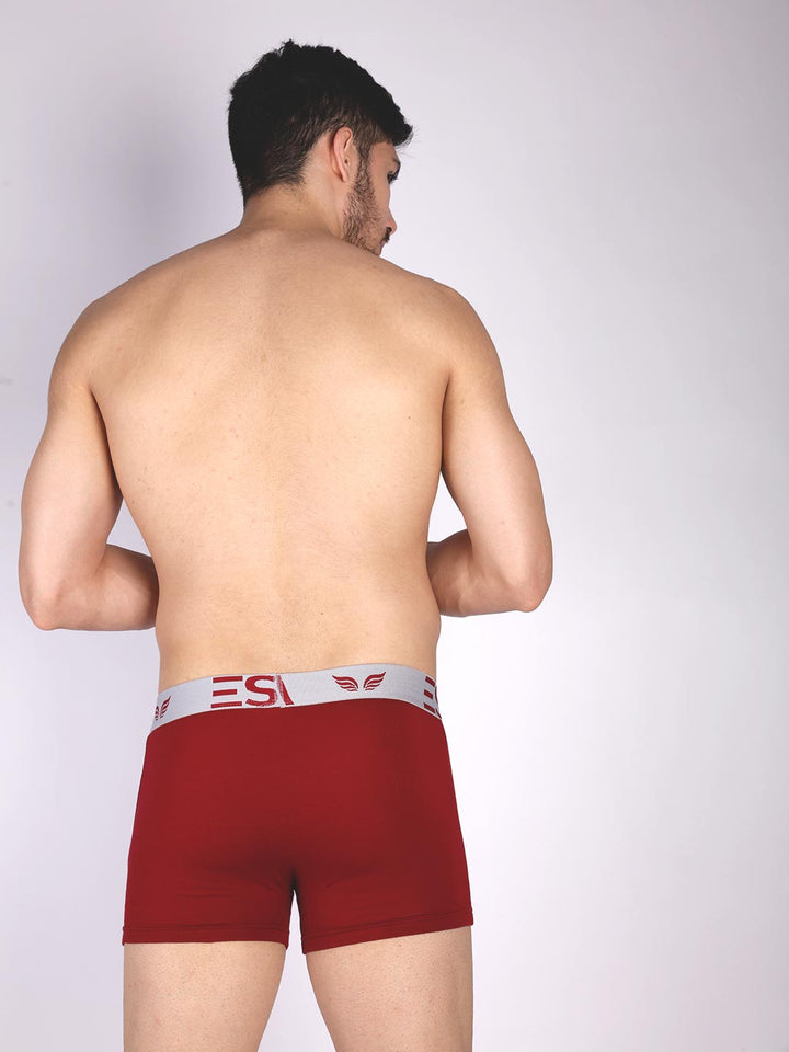mr fit plain trunk outer elastic for men #color_merlot