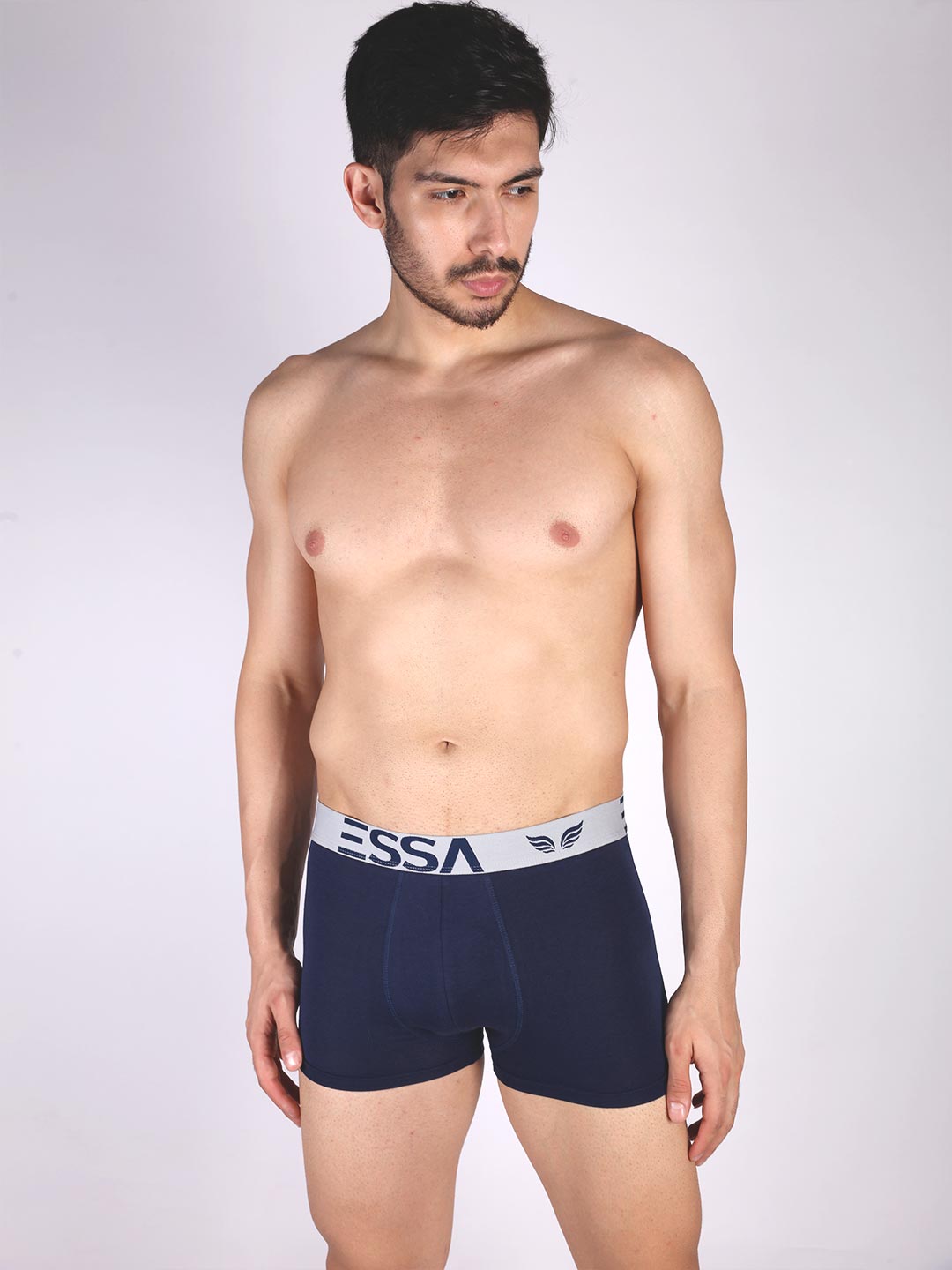 mr fit plain trunk outer elastic for men #color_nile-blue