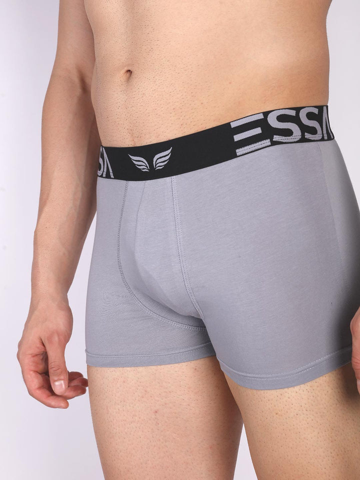 mr fit plain trunk outer elastic for men #color_silver-grey
