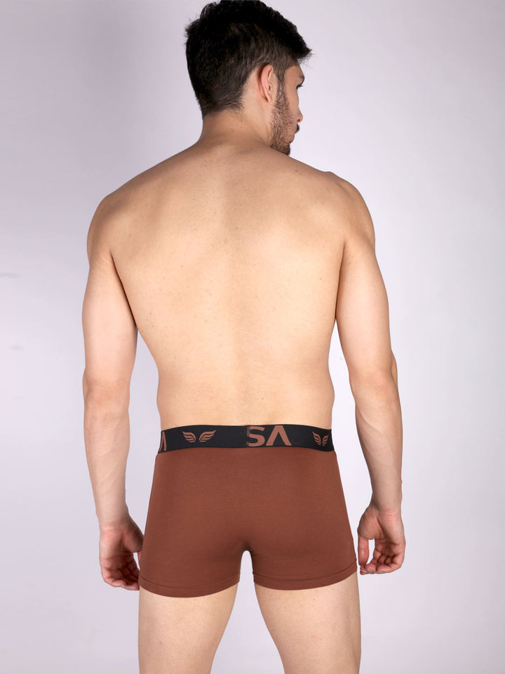 mr fit plain trunk outer elastic for men #color_clay-brown