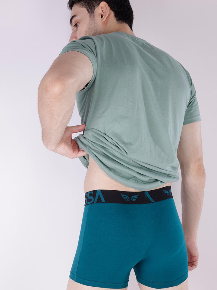 mr fit 4105 plus plain trunk for men #color_deep-teal